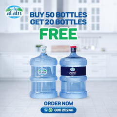 Start with ( 50 ) Bottles. & Get ( 20 ) Bottles Free!.